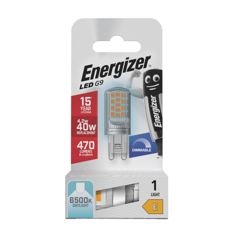 Energizer LED G9 4.2w 470lm Dimmable 6500k