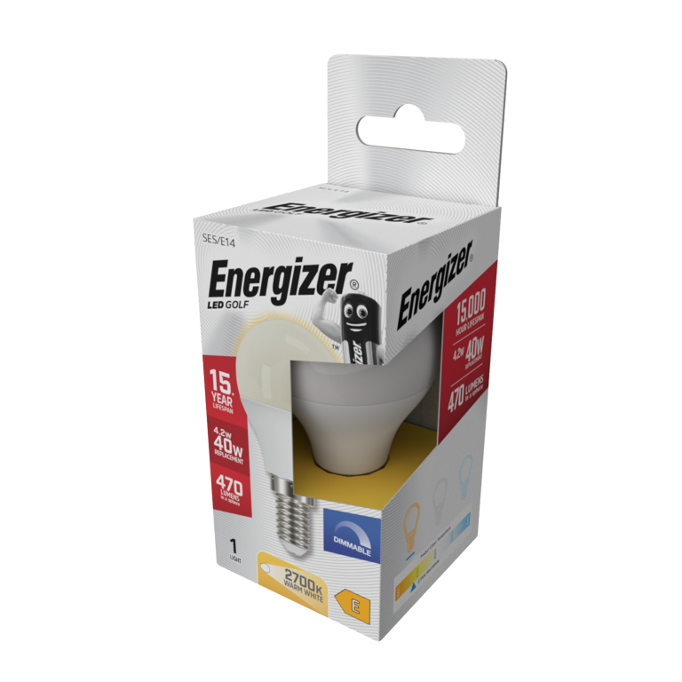 Energizer LED Golf 470lm Opal E14 Dimmable 4.2w