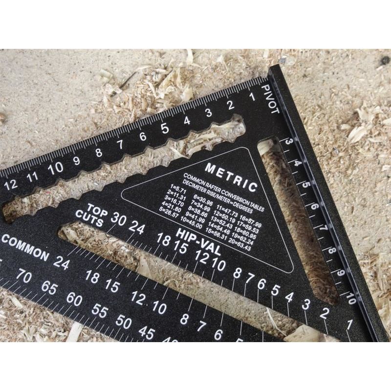 Faithfull Prestige Quick Square Black Aluminium 178mm (7in) Faithfull - RockBottom Northampton