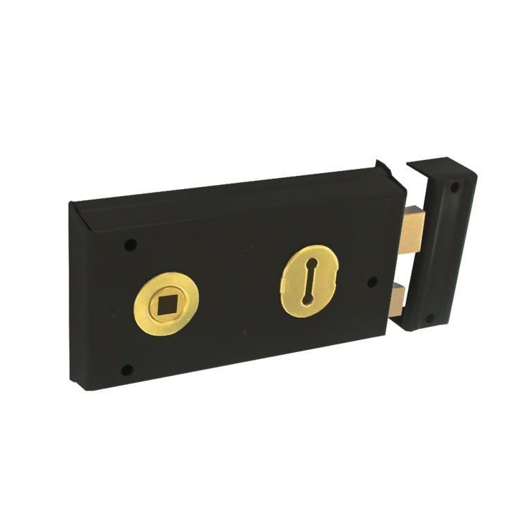Securit Double Handed Rim Lock Grey 140mm