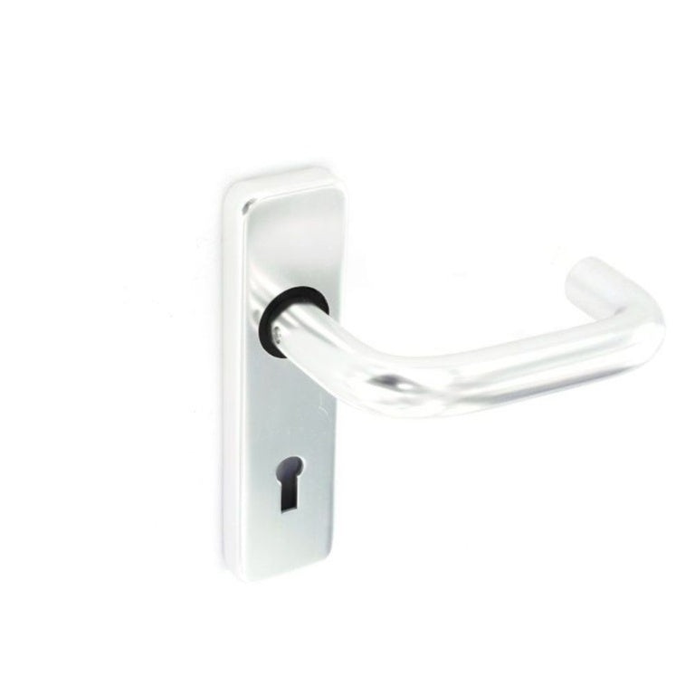 Securit Aluminium Lock Handles Polished (Pair) 150mm