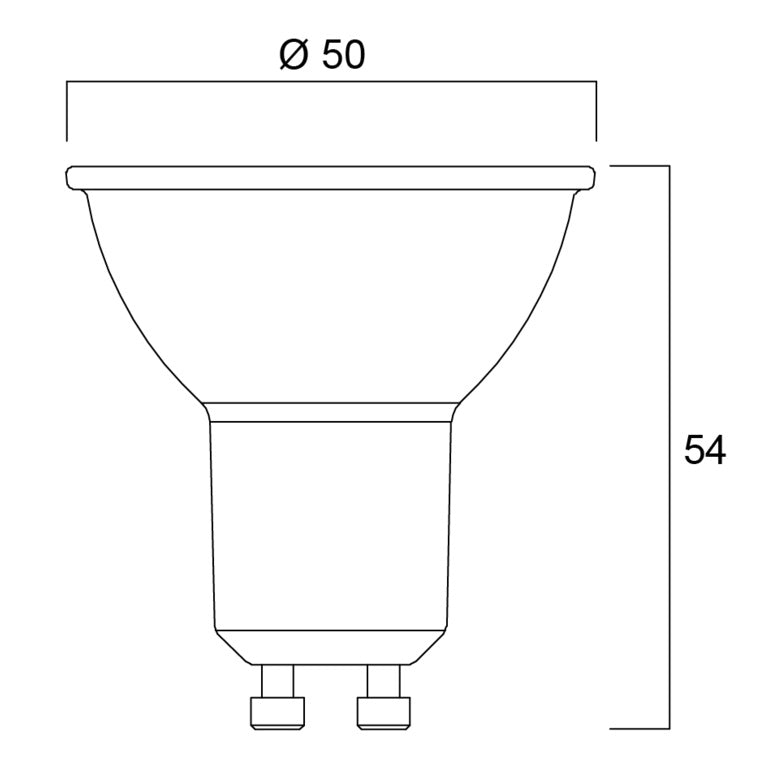 Sylvania LED Bulb GU10 Cool White B Rated 2.2w 345l