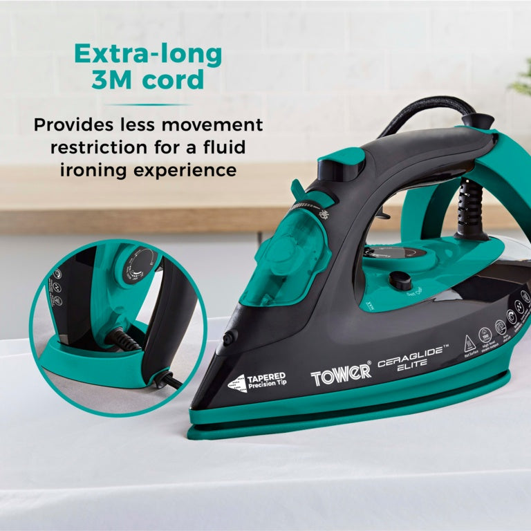 Tower Ceraglide Teal Iron 3100w