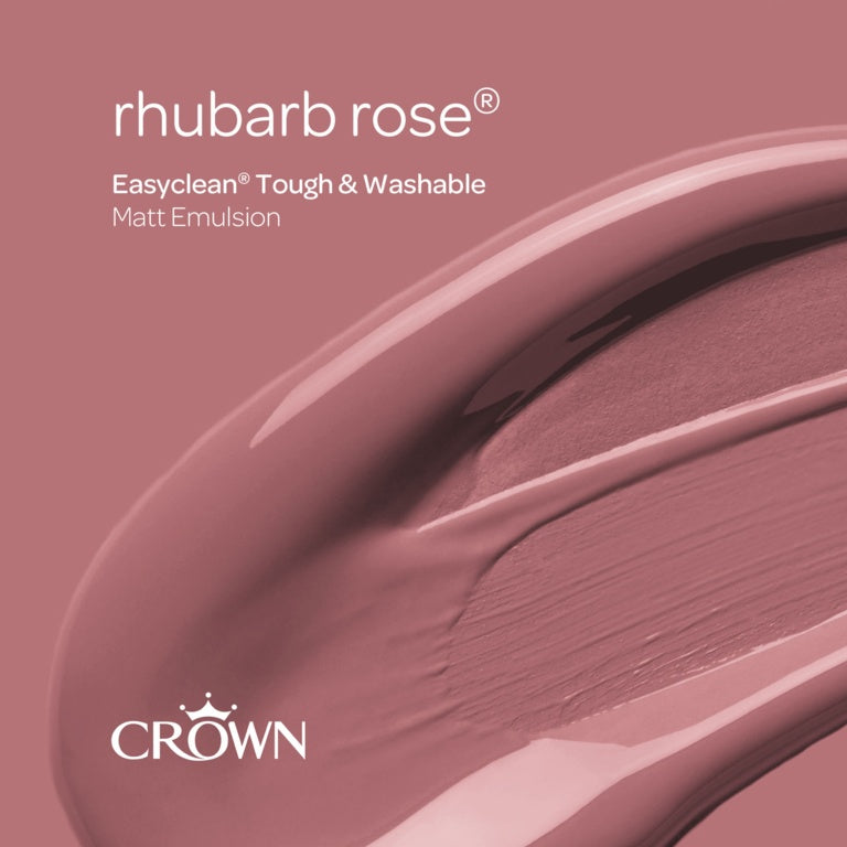 Crown Easyclean Matt Emulsion 2.5L Rhubarb Rose