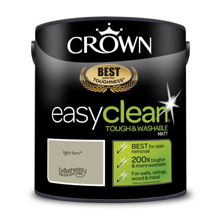 Crown Easyclean Matt Emulsion 2.5L Light Fern