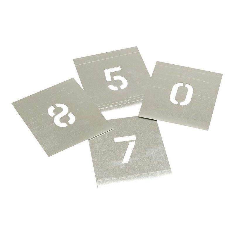 Stencils Set of Zinc Stencils - Figures 1.1/2in Stencils - RockBottom Nothampton