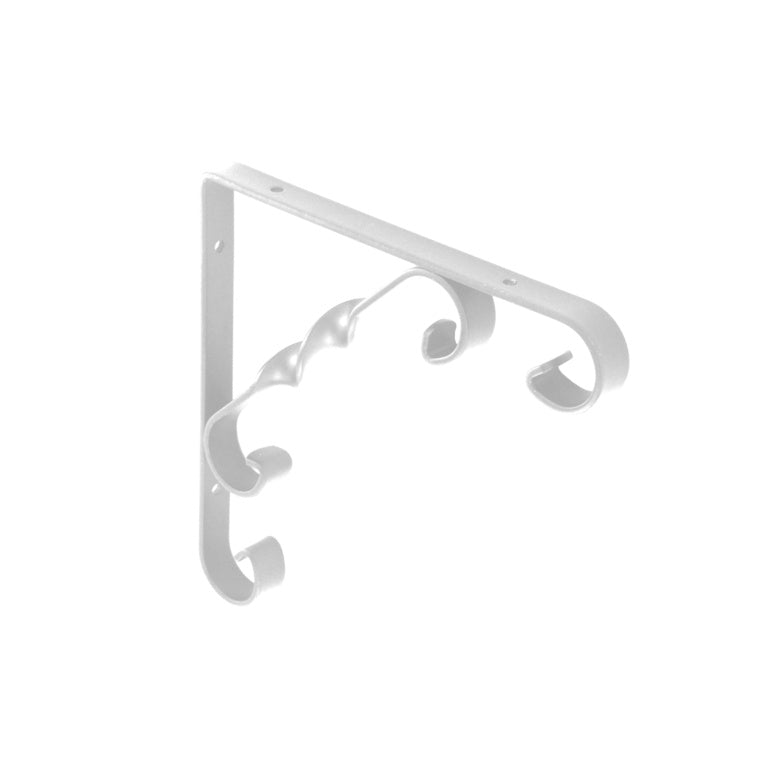 Securit Ornamental Scroll Bracket White 150x150mm