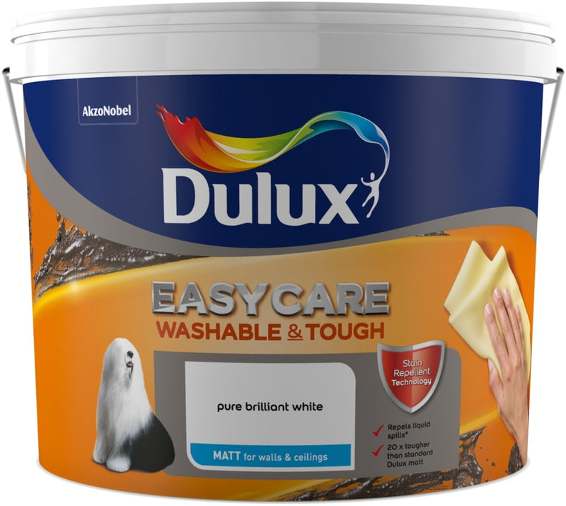 Dulux Easycare Matt 10L Pure Brilliant White