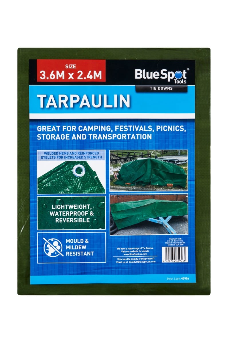 Blue Spot Tools Green Tarpaulin