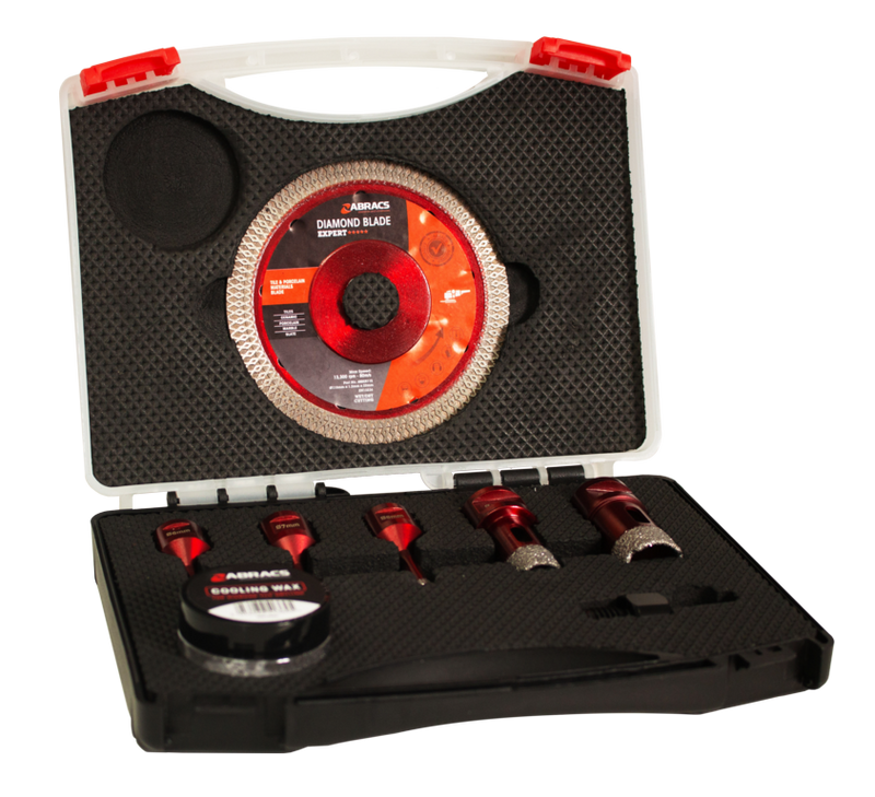 Abracs M14 Tile Drill & Blade Set 8 Piece