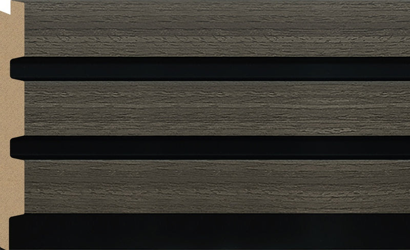 Bosco 3D Wall Panel 300mm x 12mm x 2.6m Grey Oak