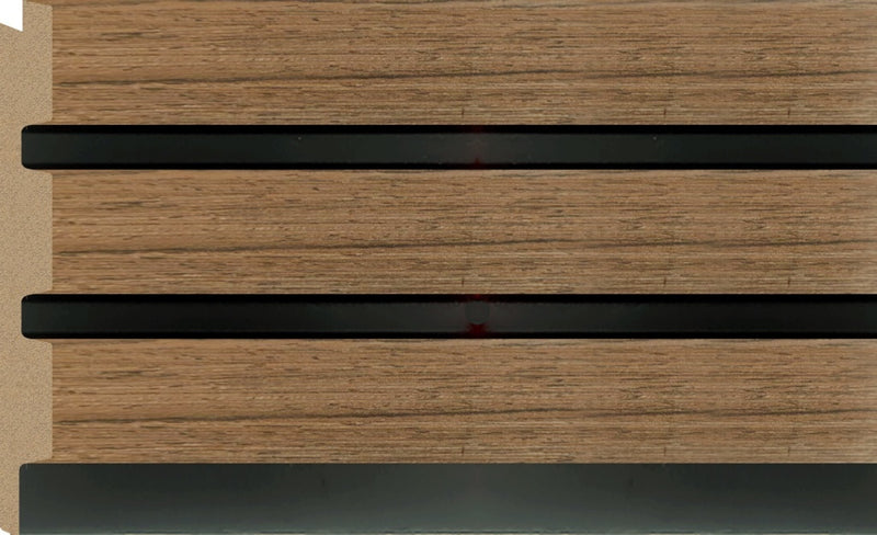 Bosco 3D Wall Panel 300mm x 12mm x 2.6m Natural Oak
