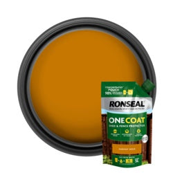 Ronseal One Coat Shed & Fence Refill Pouch 950ml Harvest Gold