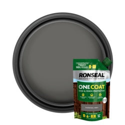 Ronseal One Coat Shed & Fence Refill Pouch 950ml Charcoal Grey