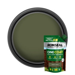 Ronseal One Coat Shed & Fence Refill Pouch 950ml Forest Green