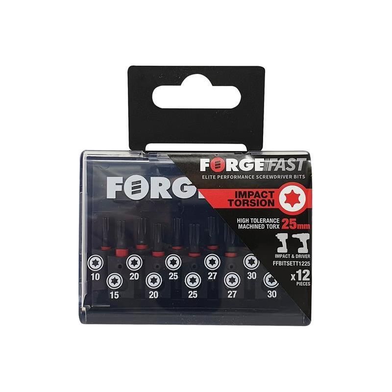 Forgefix ForgeFast TORX® Compatible Impact Bit Set, 12 Piece ForgeFix - RockBottom Northampton