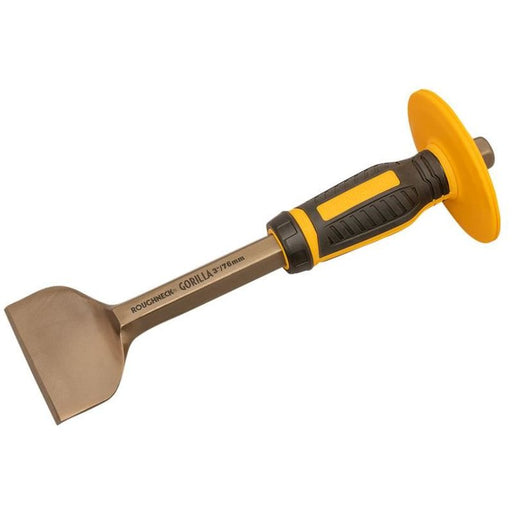 Roughneck Gorilla Brick Bolster with Non-Slip Hand Guard 76 x 279mm (3 x 11in) Roughneck - RockBottom Nothampton