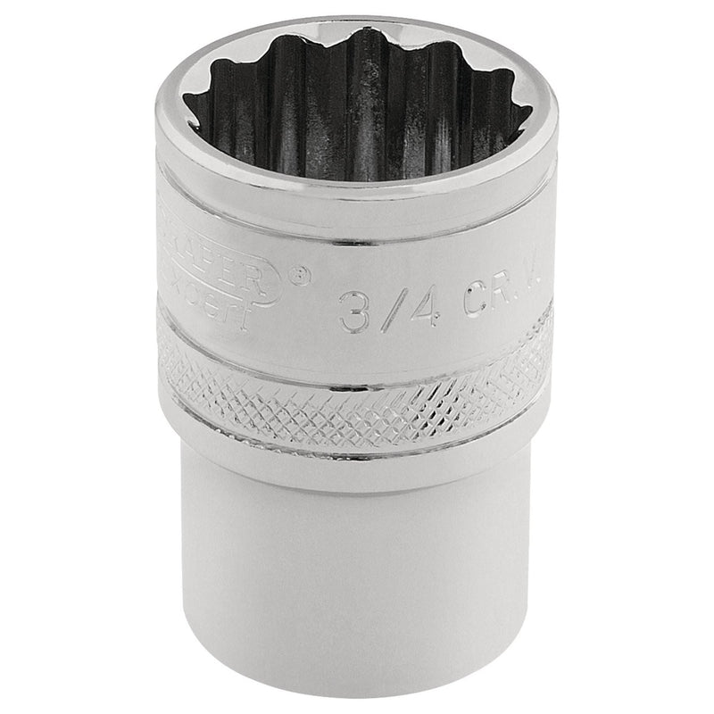 Draper HI-TORQ 12 Point Socket, 3/8" Sq. Dr., 3/4" 49481 Draper - Town Tools 