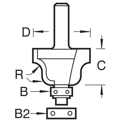 Trend 46/240X1/2TC Bearing Guided Ogee Cutter