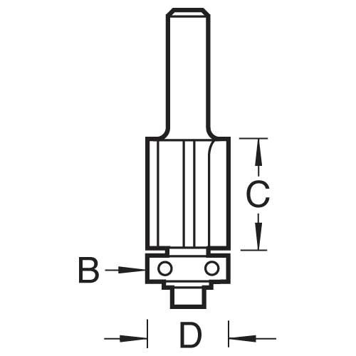 Trend Trimming Cutter 12.7mm Heavy Duty Tool