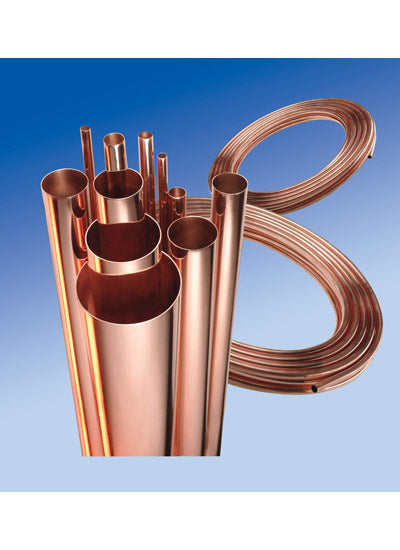 8mm x 10m Plain Copper Coil - Table W (Soft)