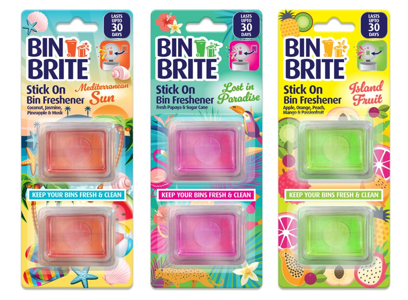 Bin Brite Stick On Freshener Pack 2