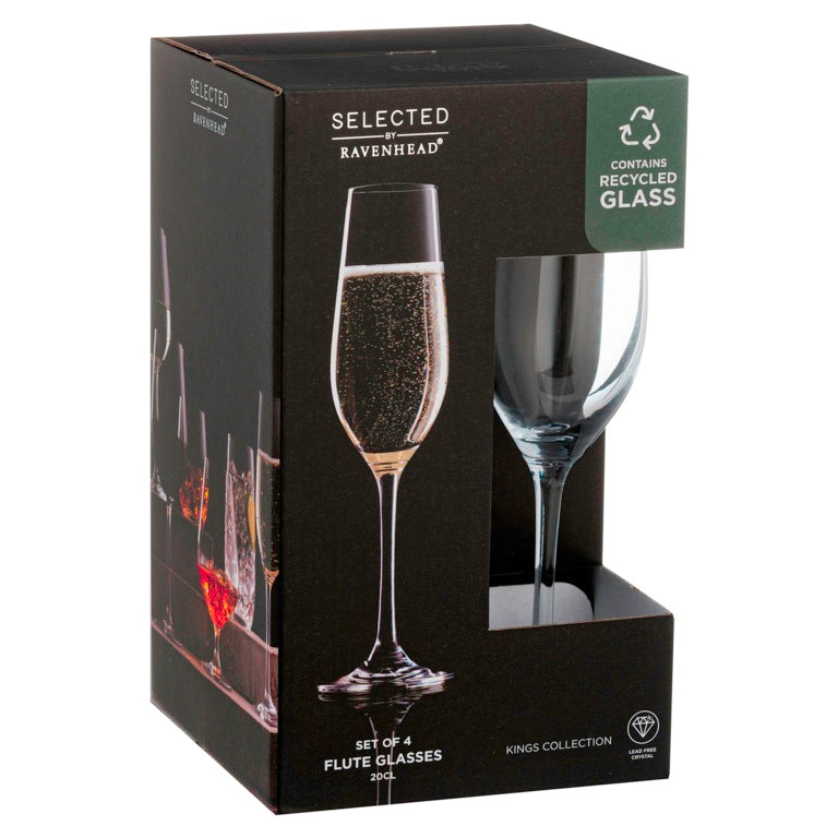 Ravenhead Kings Flute Set 20cl Set 4