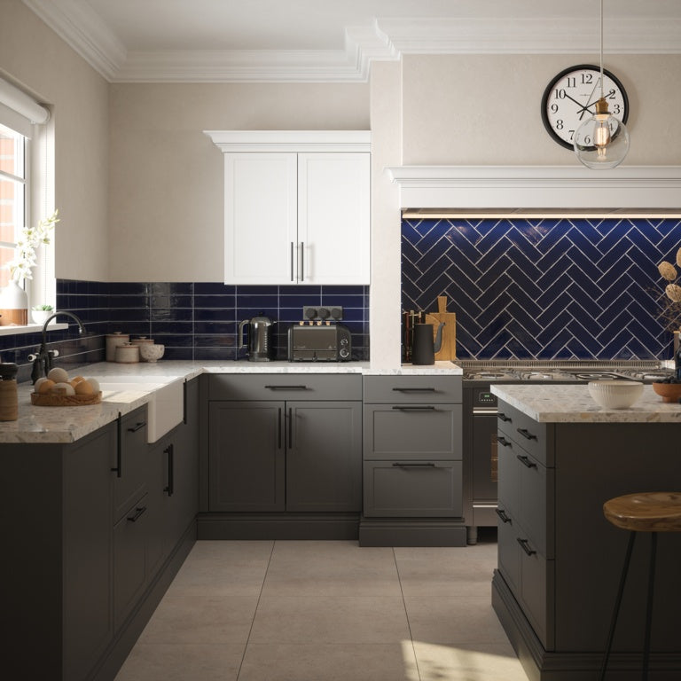 Johnson Tiles 1901 Caulden Indigo Wall Tile 245 x 75mm 0.99m2