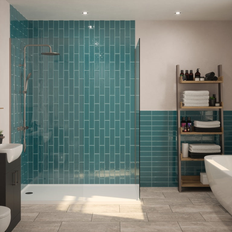 Johnson Tiles 1901 Campbell Ocean Wall Tile 245 x 75mm 0.99m2