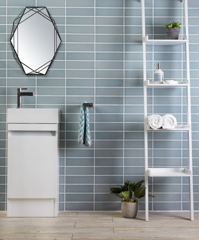 Johnson Tiles South Bank Pewter Gloss Field 245 x 75mm 0.99m2