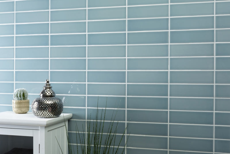 Johnson Tiles South Bank Pewter Gloss Field 245 x 75mm 0.99m2