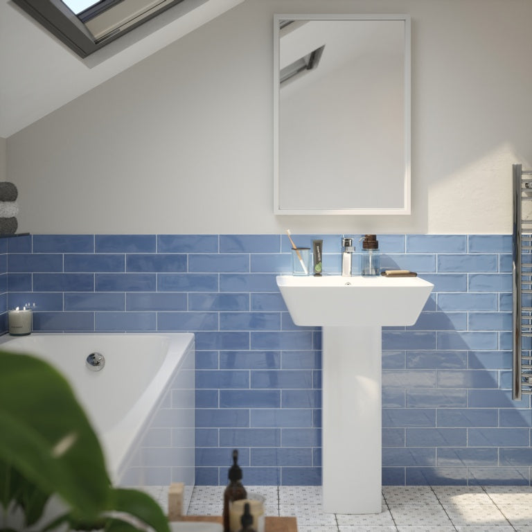 Johnson Tiles 1901 Marsden Blue Wall Tile 245 x 75mm 0.99m2