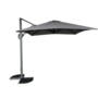 Pagoda 2.5 x 2.5m Deluxe Overhanging Square Parasol Grey