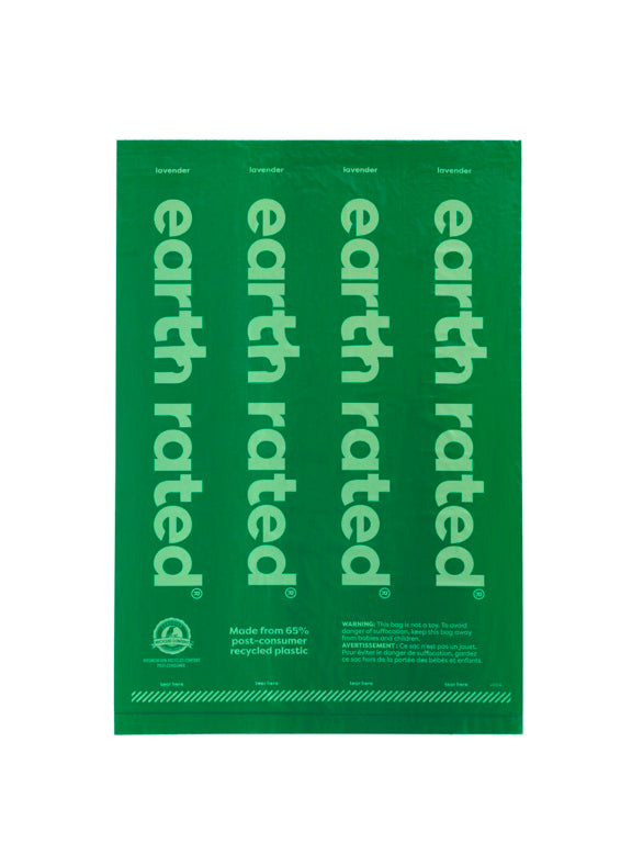 Earth Rated 120 Poop Bags 8 Rolls Lavender
