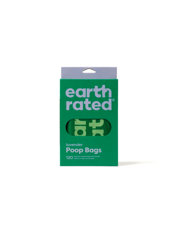 Earth Rated 120 Easy Tie Handle Poop Bags Lavender