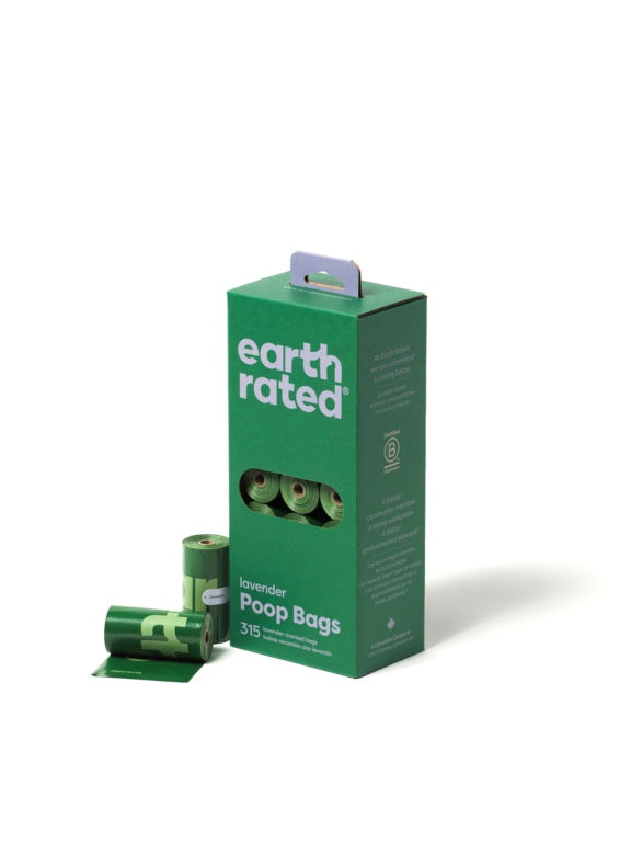 Earth Rated 315 Poop Bags 21 Rolls Lavender