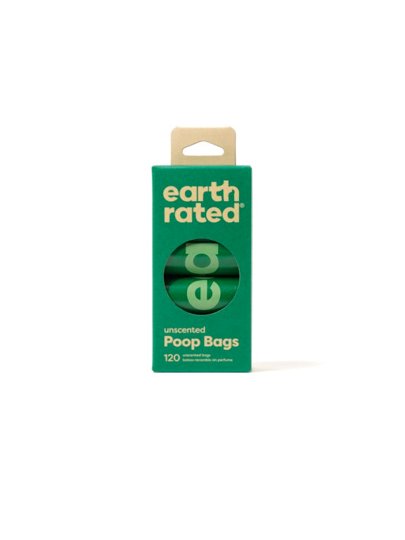 Earth Rated 120 Poop Bags 8 Rolls Unscented