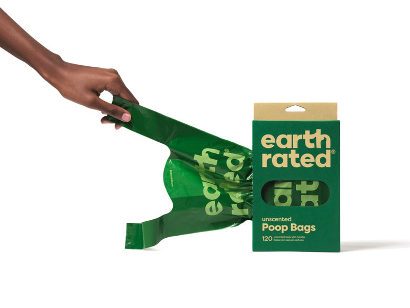 Earth Rated 120 Easy Tie Handle Poop Bags Unscented