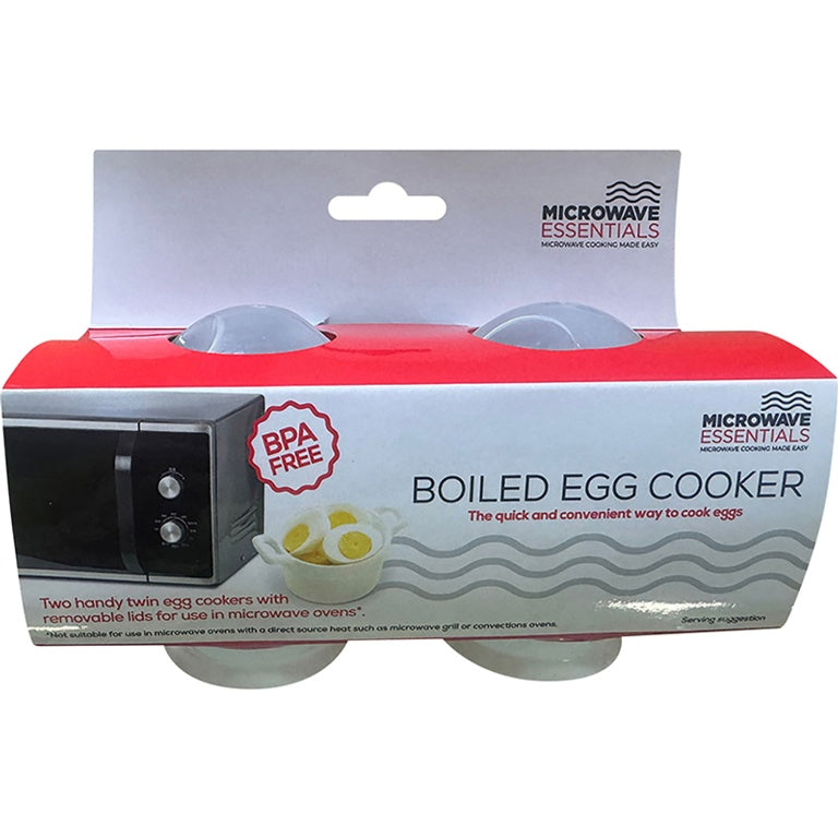 Microwave Essentials Boiled Egg Cooker 2 Pack