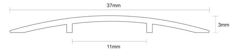 Regency Cover Strip M108 900mm Brushed Champagne