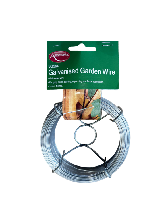Ambassador Galvanised Garden Wire 100m x 1mm
