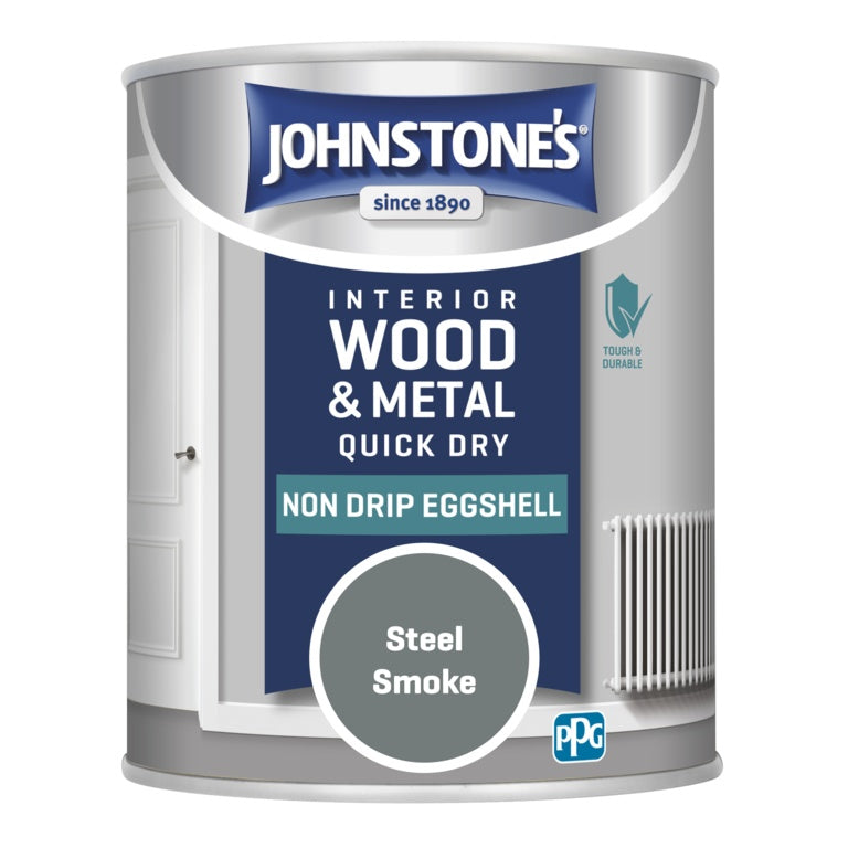 Johnstone's Non Drip Eggshell 750ml Steel Smoke