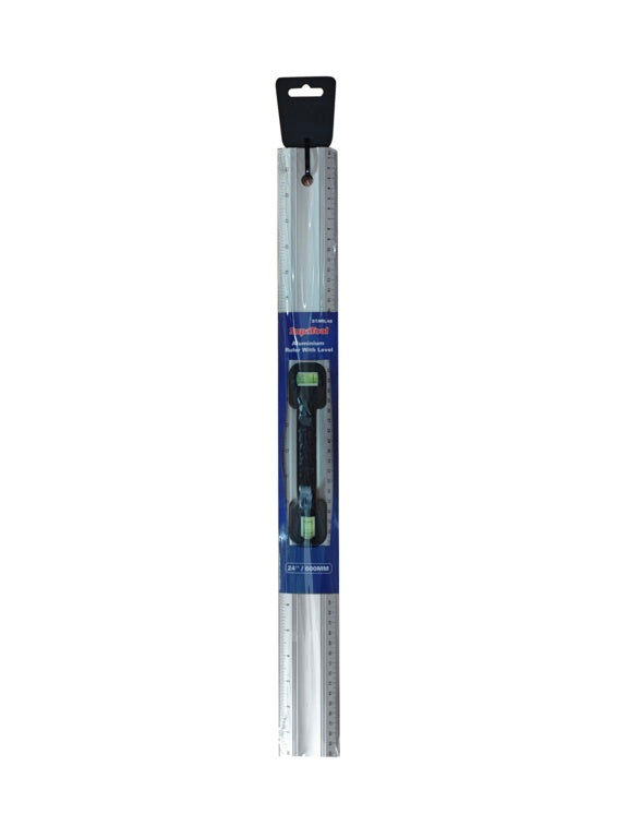 SupaTool Aluminium Ruler With Level 24" 600mm