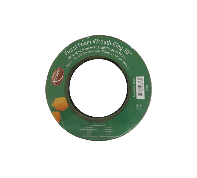 Ambassador Floral Foam Wreath Ring 10"