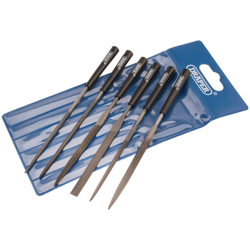 Draper Needle File Set, 140mm (6 Piece) 82577 Draper - Town Tools 