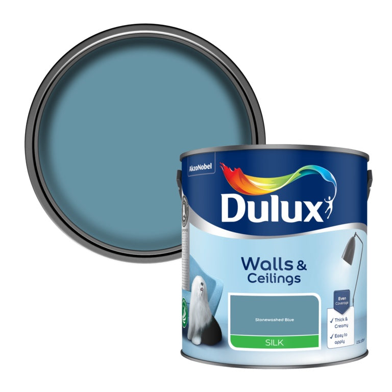 Dulux Silk 2.5L Stonewashed Blue