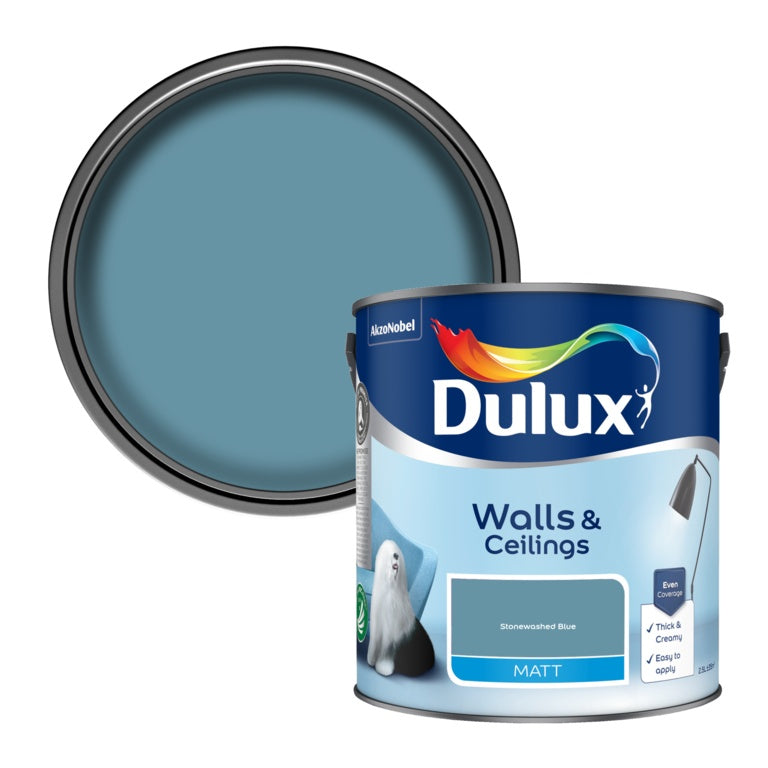 Dulux Matt 2.5L Stonewashed Blue