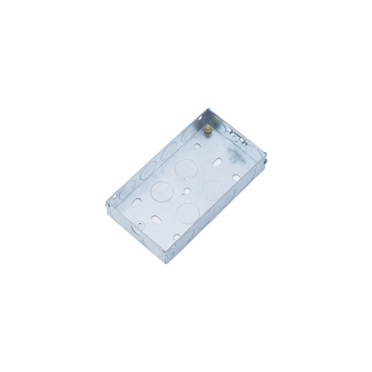 Securlec 2 Gang Metal Box 35mm