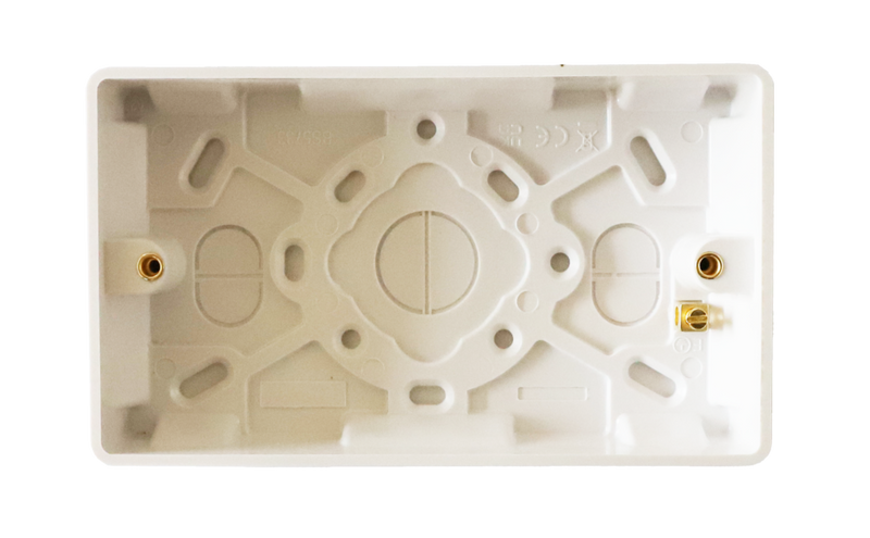 Securlec Double Pattress Box Square 35mm
