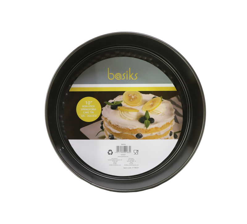 Basiks Non Stick Springform Cake Tin 10"